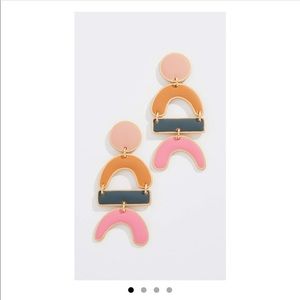 Madewell Enamel Statement Earrings
